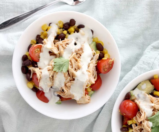 Healthy Buffalo Chicken Bowls #keto #glutenfree