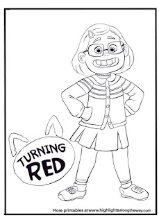 Turning Red: Free Printable Coloring Pages.
