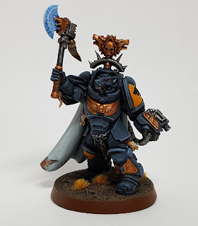 Space Wolves Wolf Lord in Gravis Armour