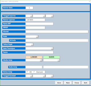 Aplikasi Excel Monitoring Arsip