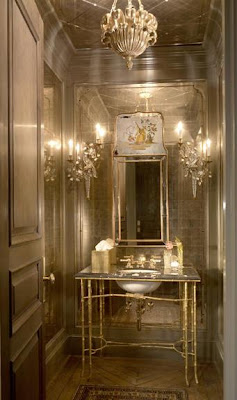 jessica lagrange, mirrored furniture, mirrored walls, glamorous decorating, top designers