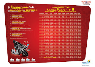 Jadual Imsakiyah Ramadhan 1433H/2012M Lampung