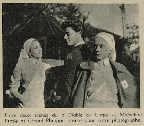 Micheline Presle, Gérard Philipe et Denise Grey (Pour tous, 5 novembre 1946)