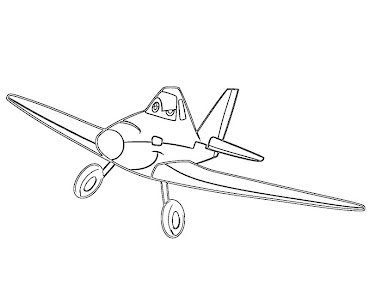 #5 Disney's Planes Coloring Page