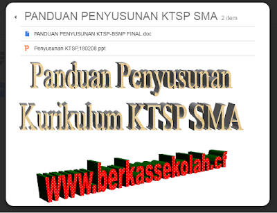Download Panduan Penyusunan KTSP Jenjang SMA | Berkas Sekolah