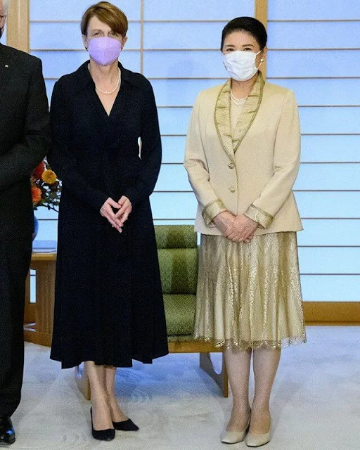 Emperor Naruhito and Empress Masako, President Frank-Walter Steinmeier and his wife Elke Büdenbender