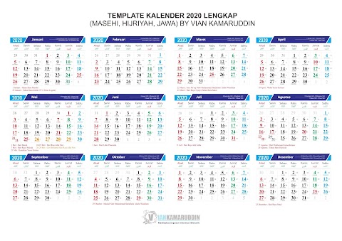 Kalender 2020 Masehi Dan Hijriyah