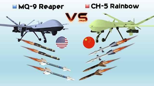 MQ-9 REAPER  VS CH-5 RAINBOW