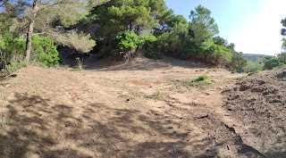 sendero que nos lleva a la playa de Mongofre