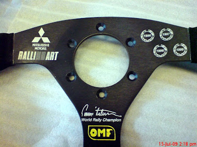 2 units of Tommi Makinen steering Original rare item 1 new 1 used