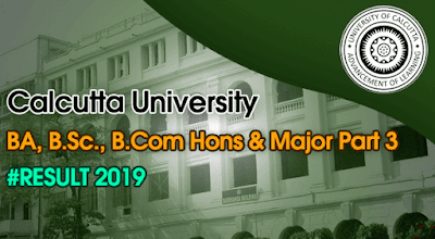 Calcutta University BA, B.Sc. B.Com (Part 3) Hons. Result