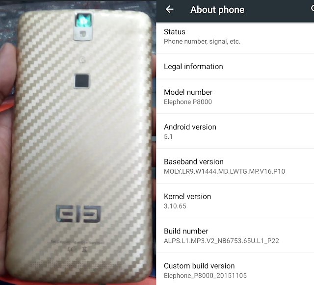 Elephone P8000 Flash File Firmware Update Download