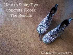 How to Dye or Stain Concrete Floors by 504 Main