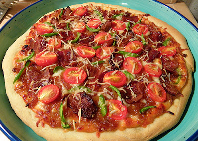 Bacon and Caramelized Onion Pizza