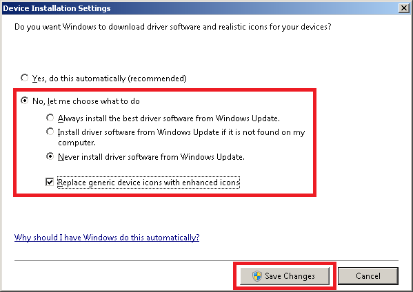 Disable Windows Update Driver | Serupting