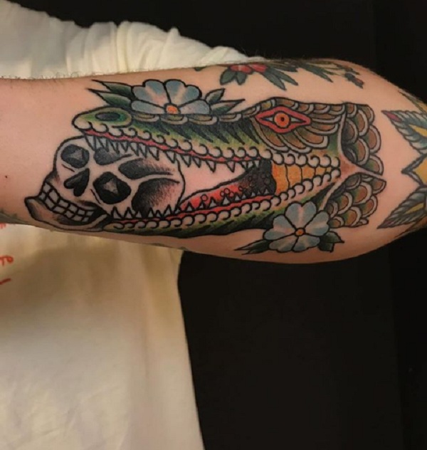 Gambar Tato Buaya Terbaru Sederhana Dan Simpel | Corocodile Tattoo Design