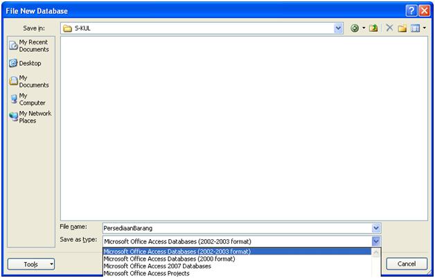 Contoh Database Ms Access 2007 - Sepcont