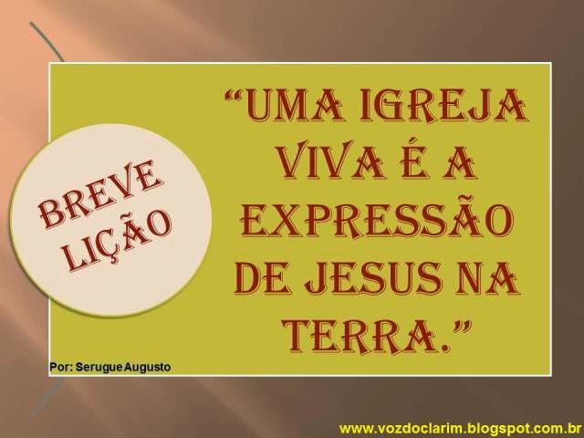 http://vozdoclarim.blogspot.com.br/2014/05/breve-licao-12.html