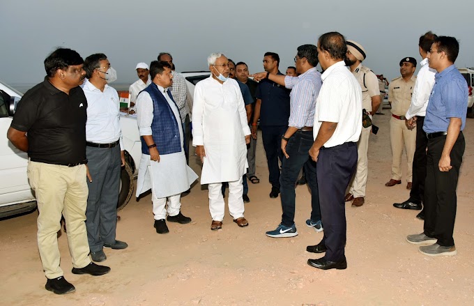 मुख्यमंत्री ने अटल पथ एवं निर्माणाधीन जे0पी0 गंगा पथ का किया निरीक्षण, अधिकारियों को दिये आवष्यक दिशा-निर्देश 
