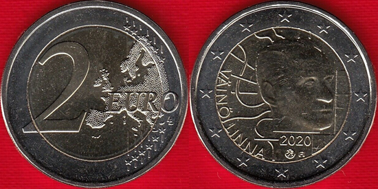 Finland 2 euro 2020 - Väinö Linna