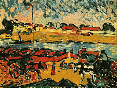  Maurice de Vlaminck, La Seine a Pont de Chatou. 1905-06, oil on canvas, 54.5 x 74cm