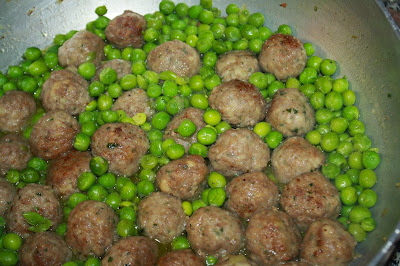 polpette con i piselli