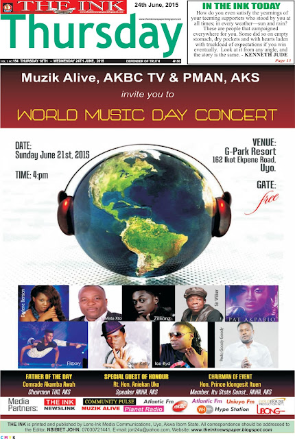 AKHA Speaker, Akamba Awah, Idongesit Ituen for world music day