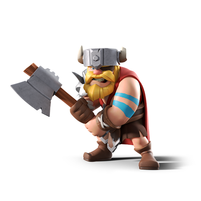 COC Supercell Make Campaign Savage Barbarian King Skin Render png