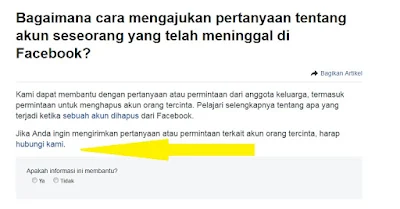 Menghapus Akun Facebook Orang yang Sudah Meninggal