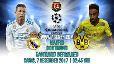 Prediksi Bola Jitu Real Madrid vs Borussia Dortmund 7 Desember 2017
