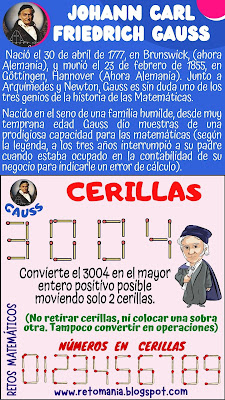 Grandes matemáticos, Matemáticos, Genios matemáticos, Desafío matemático, Reto matemático, Problema matemático, Pasatiempo, Gimnasia matemática, Juegos mentales, Juegos virales, Juegos matemáticos, Talleres matemáticos, Juego de letras, Juego de cerillas, Juego de palillos, Solo para Genios, Piensa rápido