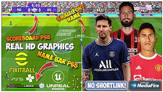 Download eFootball PES 2022 PPSSPP Chelito V8 New Update Full Transfer & New Real Face And Callname