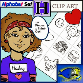 Free initial "H" clipart by Illumismart 