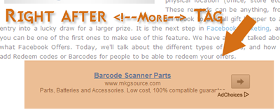 Adsense positioning in blogger