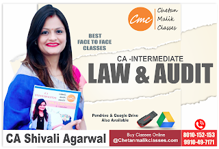 ONLINE CA INTERMEDIATE LAW  & AUDIT  CLASSES  IN DELHI-CHETAN MALIK CLASSES