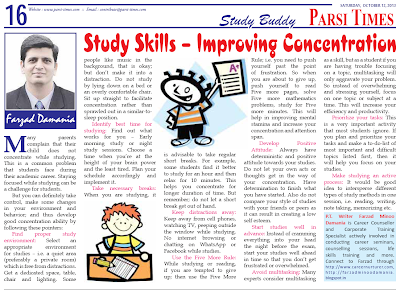 Tips on improving concentration by career counsellor mumbai