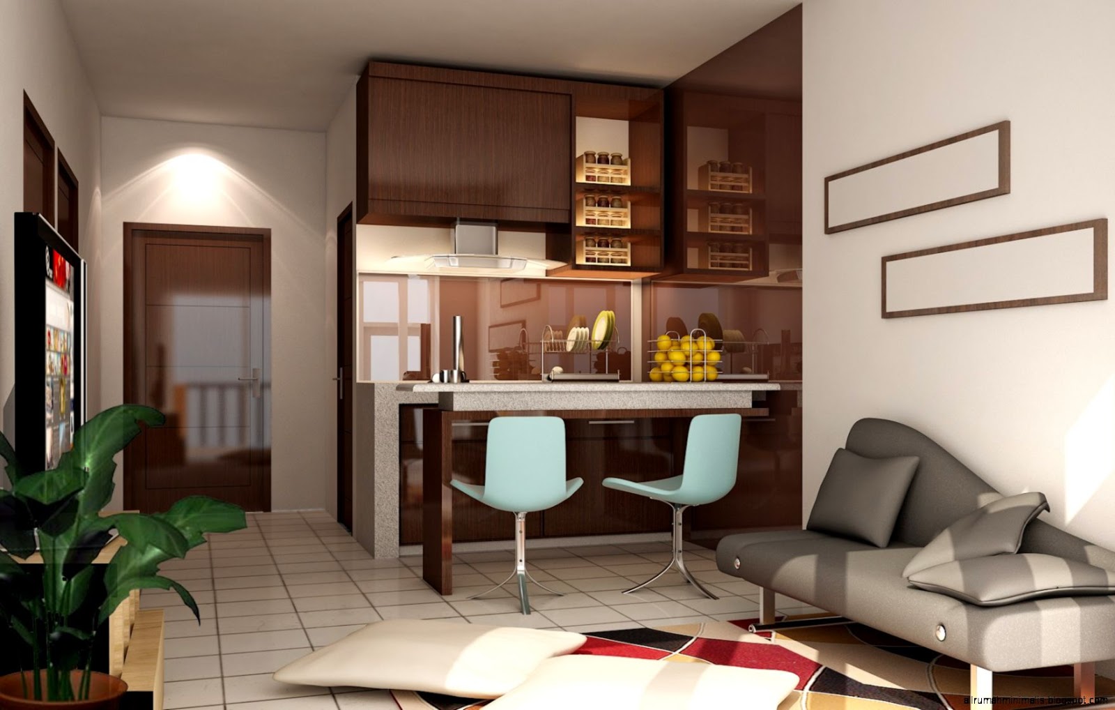 32+ Desain Ruang Keluarga Dengan Dapur Background | SiPeti