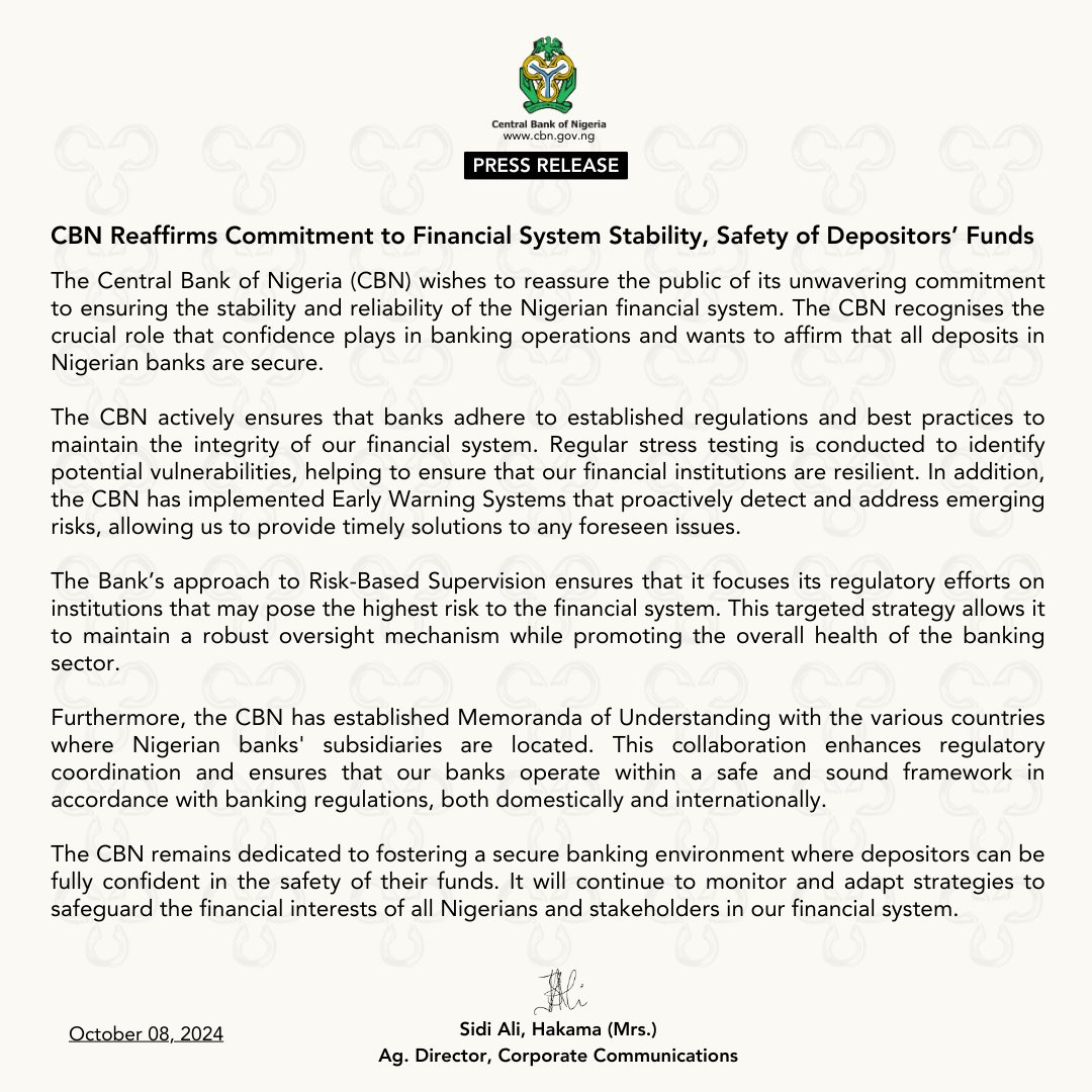 Central Bank of Nigeria (CBN)