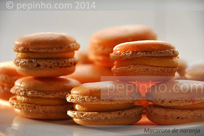 Macarons de naranja