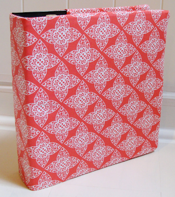 3-ring binder fabric slipcover