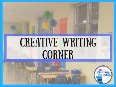 Create engaging learning spaces for your students such as this creative writing corner and reading nook.