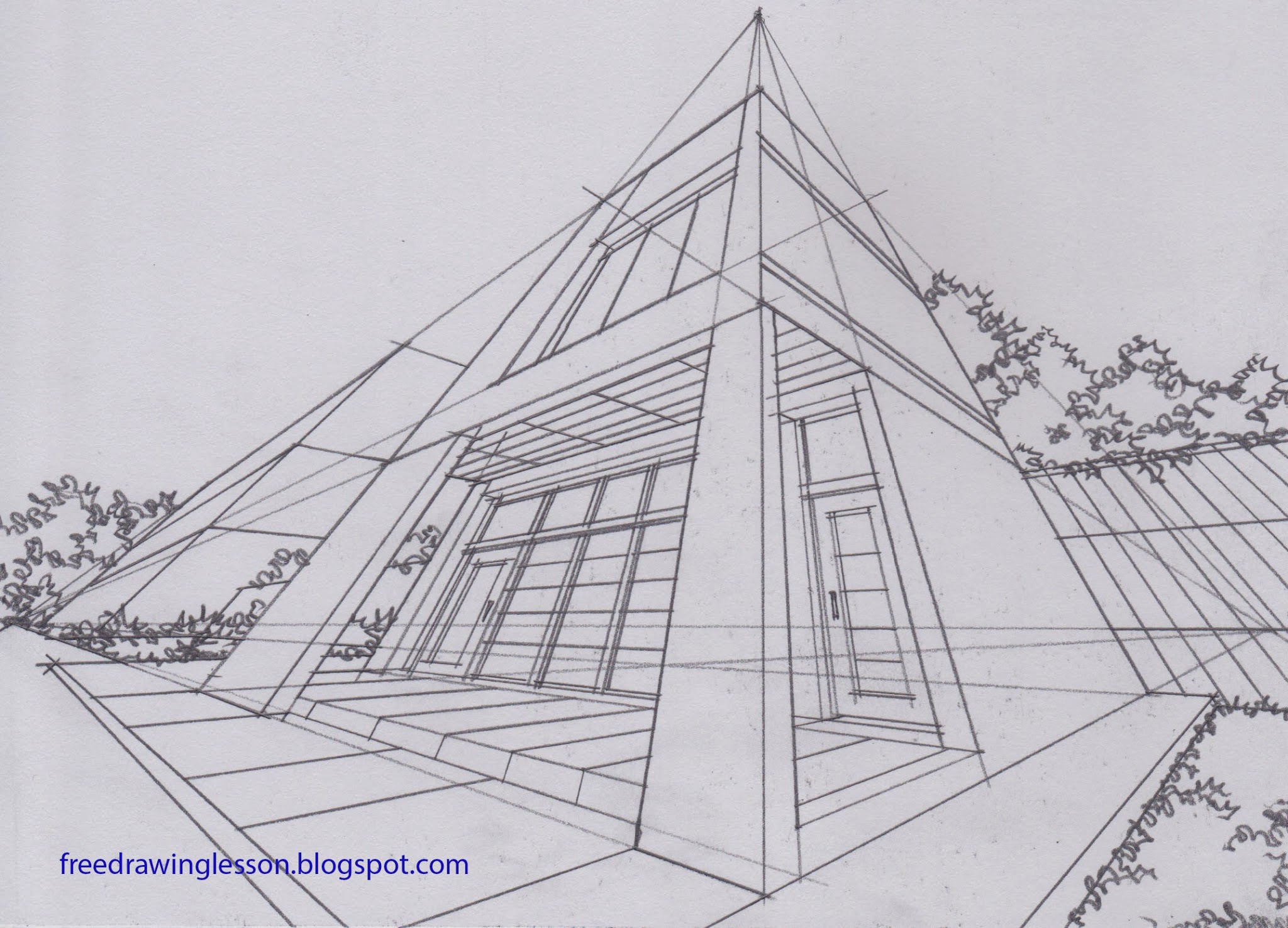 Two Point Perspective - How to Draw a House on Vimeo