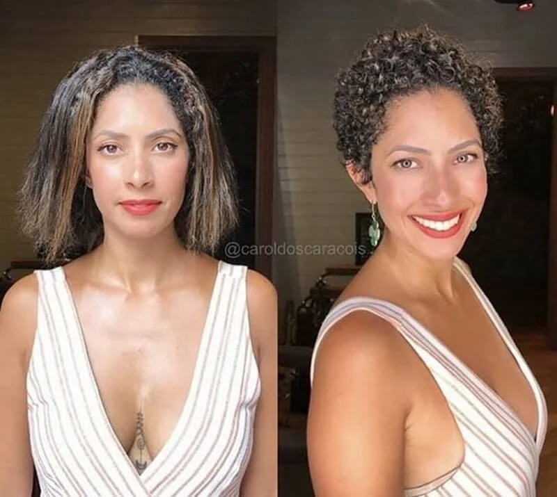 Cortes de Cabelo Femininos Antes e Depois