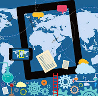 Tablet and phone connecting education across the globe