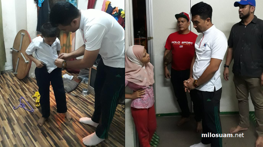 Dua beradik selongkar sampah