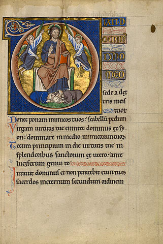 "Christ Enthroned" - Master of the Ingeborg Psalter