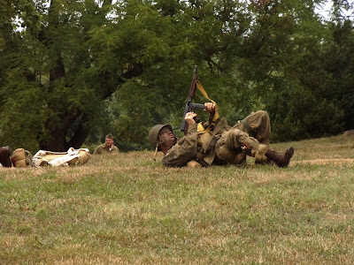 WWII living history weekend demonstration 