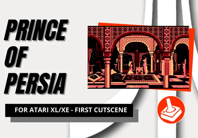 Primera escena cinemática del port de «Prince of Persia» para computadoras Atari 8-bits | Video