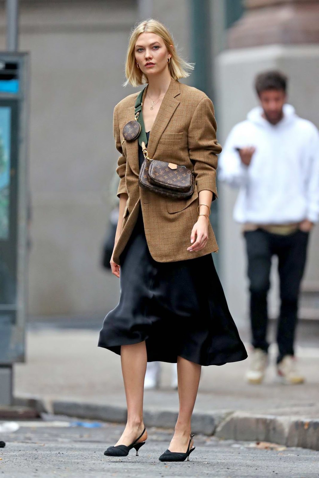 Karlie Kloss high street style fashion in New York City