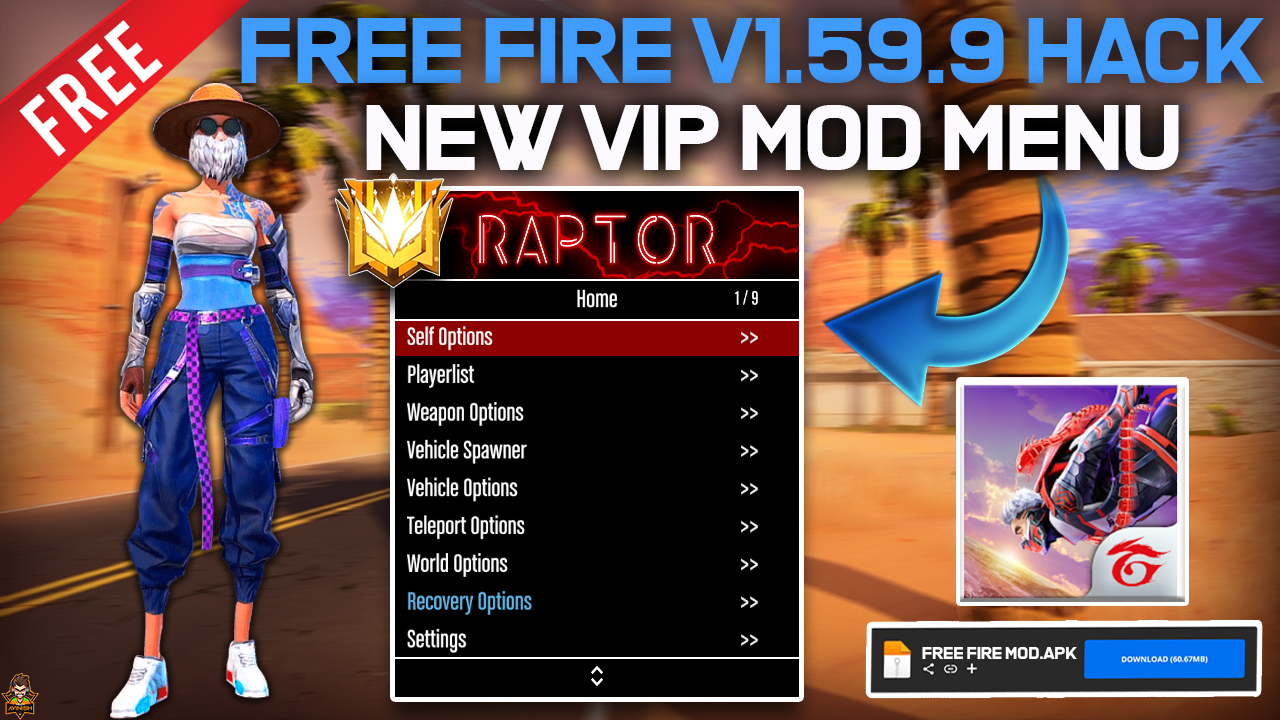 Free Fire Mod Menu Hack Latest Mod APK